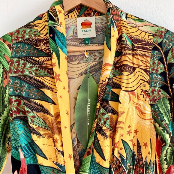 NWT FARM Rio Tropical Dreams Maxi dress - Picture 11 of 14